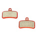 Sintered brake pads for electric bike or scooter, red backing plate