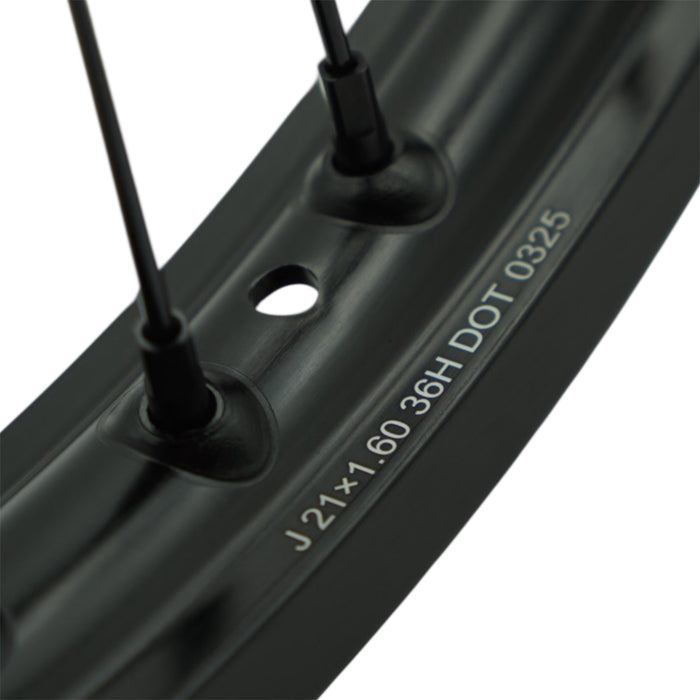 Emoto-Parts 21 / 18 Zoll Offroad Radsatz Schwarz