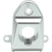 Polished silver headlight mount bracket USB Cover for motorcycle with central aperture