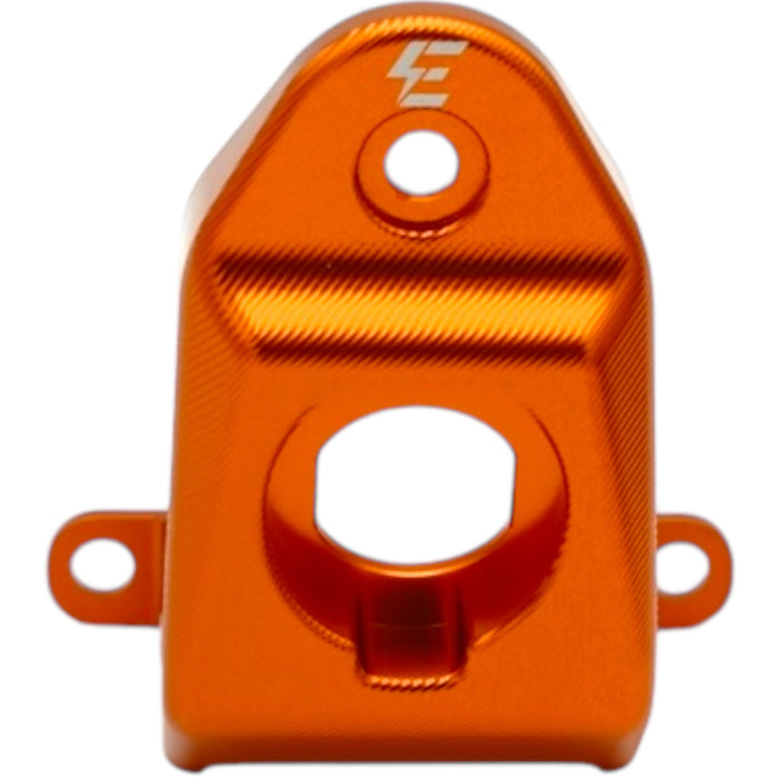 Orange anodized CNC motorcycle mount bracket USB Cover with logo and mounting holes