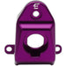 Purple anodized aluminum brake caliper mount bracket USB Cover with logo and mounting tabs