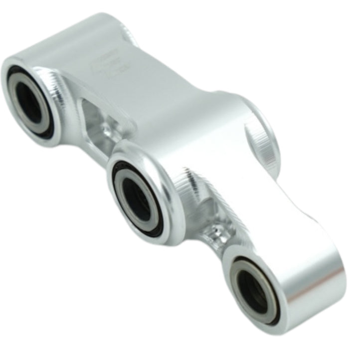 White anodized suspension linkage with sealed bearings for electric scoote
