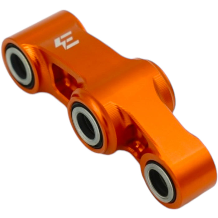 Orange anodized suspension linkage with sealed bearings for electric scoote