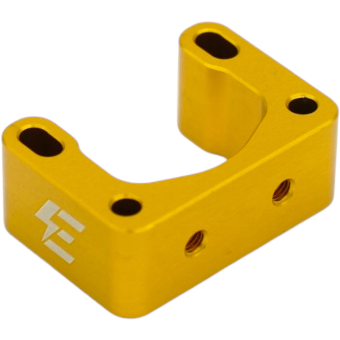 Gold anodized cable or sensor mount bracket for Surron electric bike