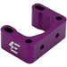 Purple anodized brake cable clamp with mounting holes