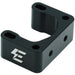 Black CNC-machined cable clamp bracket with emoto-parts logo and mounting holes