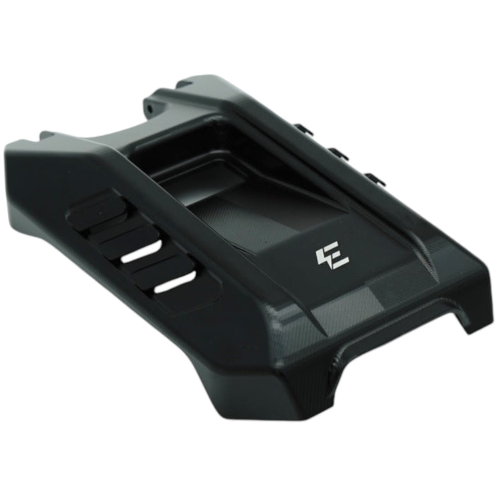 Black plastic battery cover tray for electric dirt bike