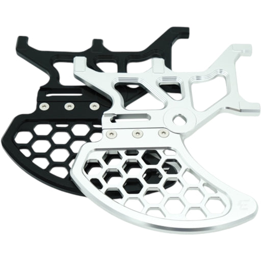 Aluminum motorcycle brake disc guard protector
