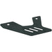 Black motorcycle skid plate mounting bracket with vent slots