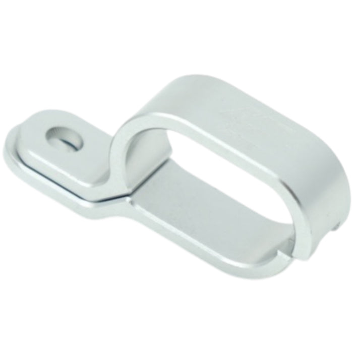 Silver aluminum cable clamp bracket for e-bike frame mounting