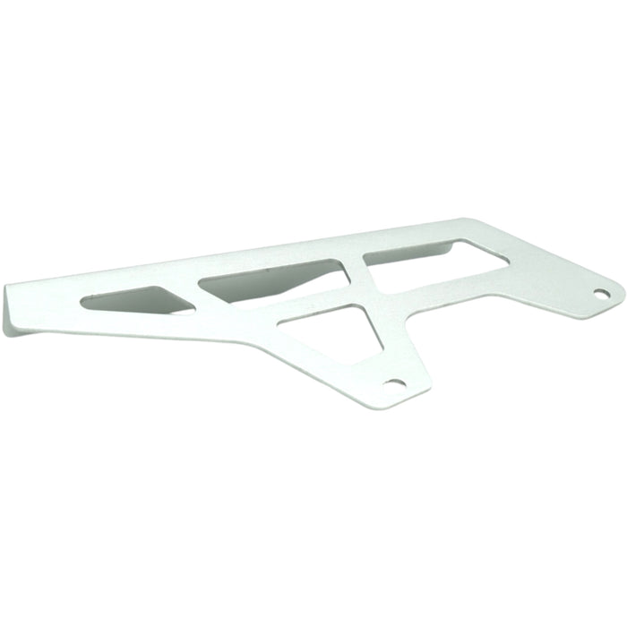 Silver CNC chain guard bracket for motorcycle or dirt bike (lightweight)
