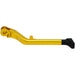 Yellow adjustable kickstand for Surron electric bike, anodized aluminum
