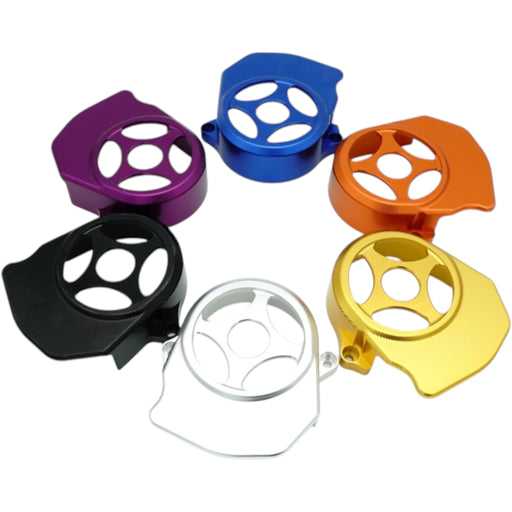 Anodized CNC chain sprocket cover caps in assorted colors for e-bikes