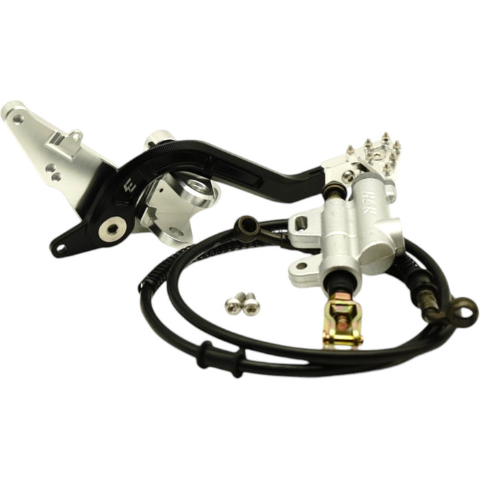 Rear hydraulic brake lever kit with master cylinder and cable for e-bike