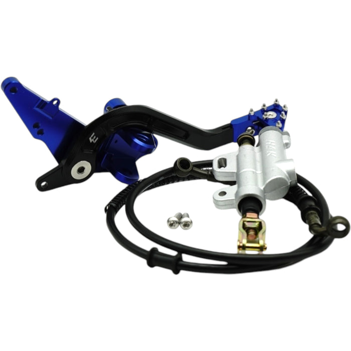 Blue rear brake lever and hydraulic master cylinder kit for e-bike