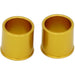 Gold anodized wheel spacer bushings for electric bike or scooter
