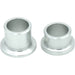 Silver aluminum wheel hub spacers pair for e-bike conversion kit