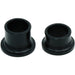 Pair of black nylon wheel spacer bushings for electric scooter hubs