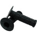 Pair of black rubber dirt bike handlebar grips with throttle sleeve