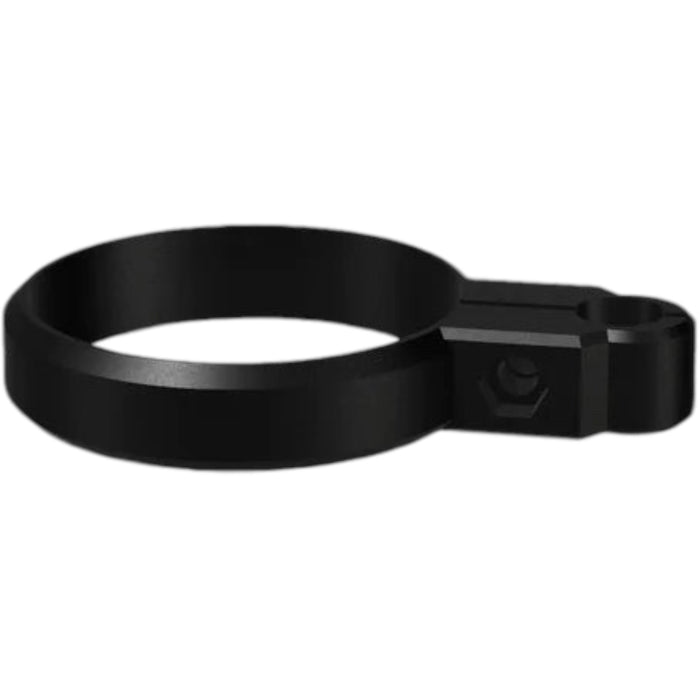 Black aluminum clamp mount for scooter accessory or cable, 36mm ring