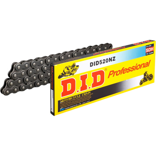 D.I.D 520NZ motorcycle drive chain kit with yellow box, high-strength chain