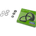 Green SKF fork seal kit box with black rubber seals and washers for MTB.