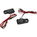 Magnetic motorcycle kill switch sensor with red and black wiring harness