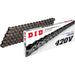 D.I.D 420V motorcycle drive chain kit with box, high-strength steel chain