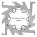 Bicycle hub 44mm bolt circle diagram for 6-bolt rotor mounting pattern