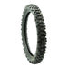 Knobby off-road motorcycle tire with aggressive tread for dirt and motocross