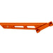 Orange anodized CNC chain guide bracket for motorcycle dirt bike drivetrain