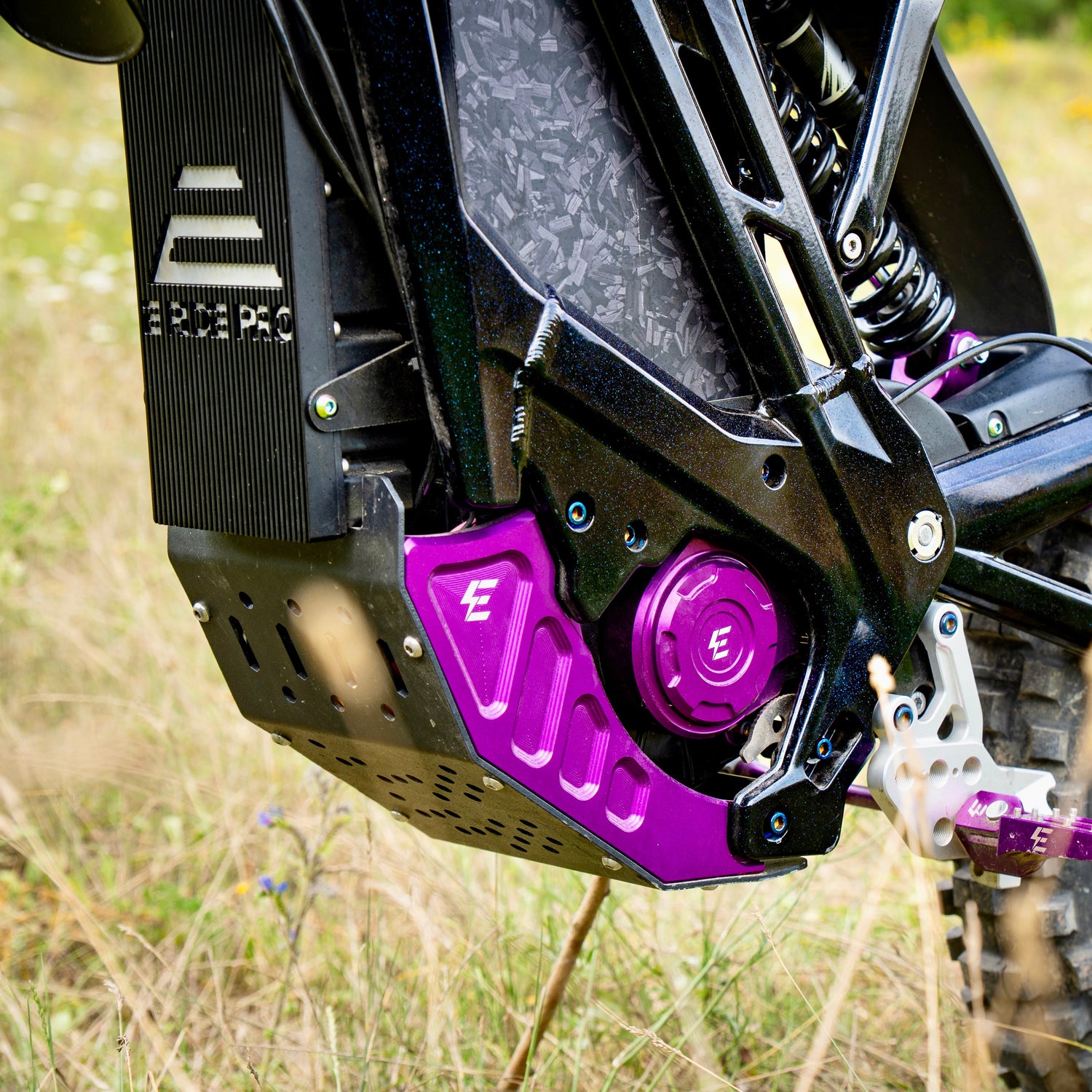 E-Ride Pro Bashguard verstärkt schwarz