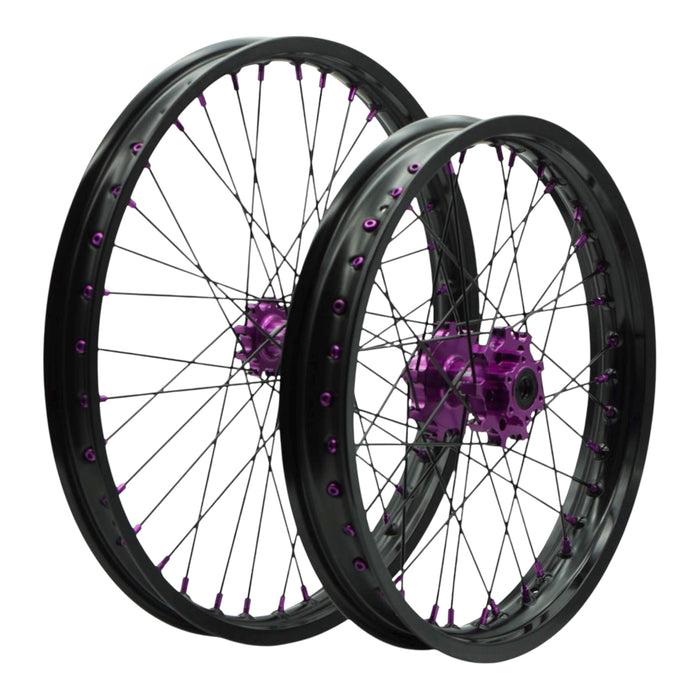 Emoto-Parts 19 / 16 Zoll Offroad Radsatz Schwarz / Lila