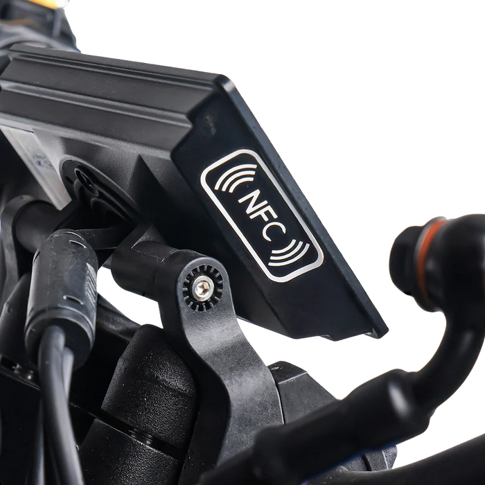 Detailansicht des TFT-Displays mit Keyless-Funktion