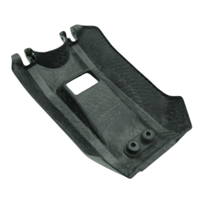 Detailansicht Echt-Karbon Oberfläche – Akkudeckel für Surron Lightbee