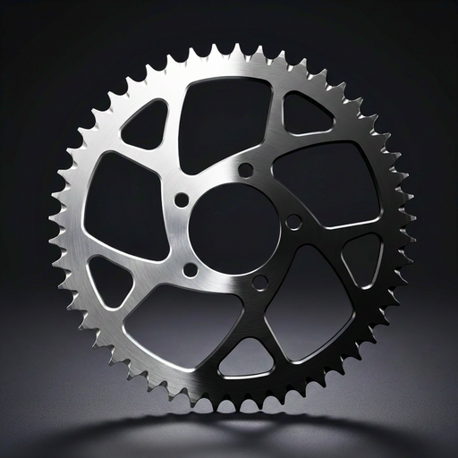 E-Ride Pro 3.0 SR Upgrade Kettenblatt 428 50T silber CNC gefraest 7075 Aluminium