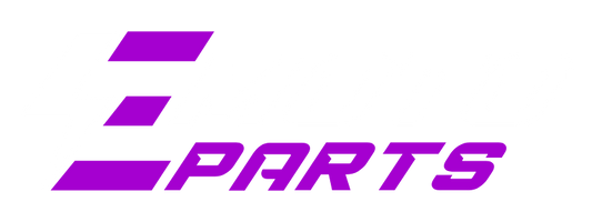 Emoto-Parts Logo mit weißer Schrift und lila Blitzsymbol
