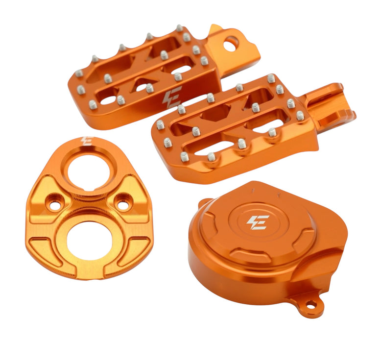  Orangefarbenes EmotoParts Tuningkit S für E-Ride Pro SS mit massivem Unterbodenschutz

