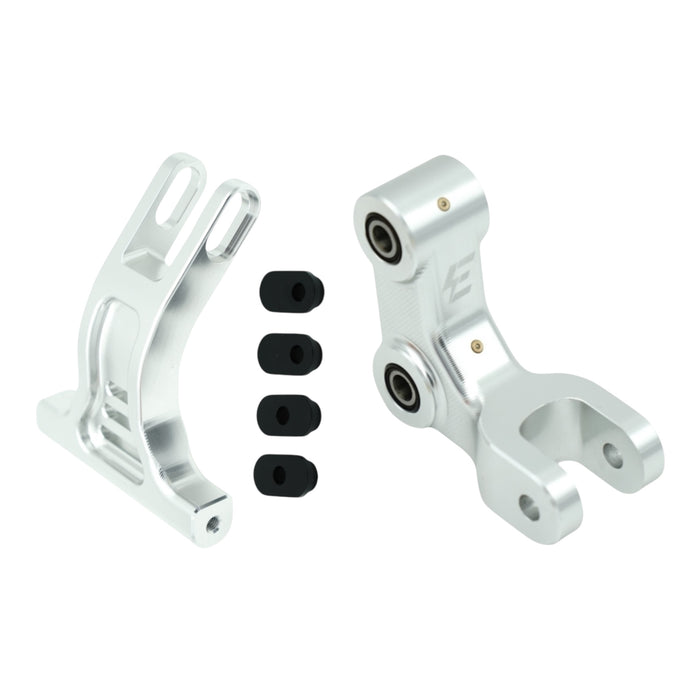 CNC Tuningkit silber fuer E Ride Pro SS – Triangel und Umlenkung
