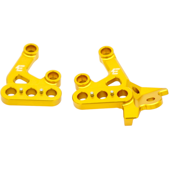 Gold eloxierter Fußrastenhalter für Surron Lightbee, E-Ride Pro und 79Bike
