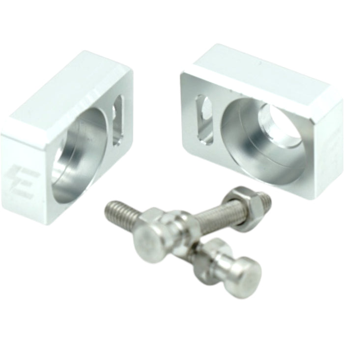 Silberne Kettenspanner – Aluminium 6061, eloxiert
