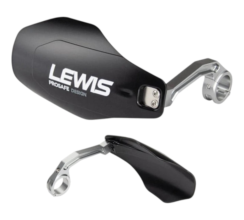 Lewis Prosave Handguards Set in Silber mit Montageklemmen