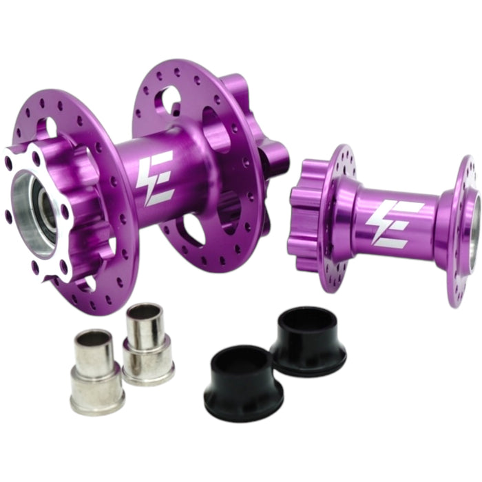 Lila CNC-Nabe aus 7075 Aluminium – für 10g/12g Speichen
