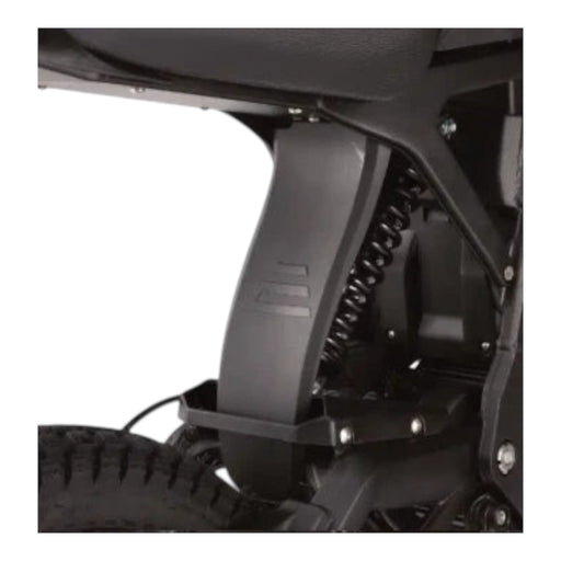 OEM Mudflap / Dämpferschutz montiert an E-Ride Pro SS Federbein