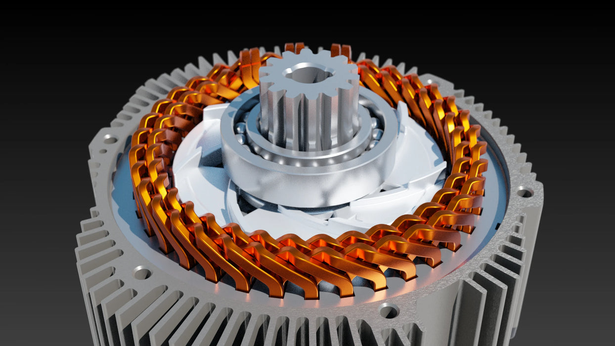 Hairpin-Elektromotor der Surron Light Bee 2 mit 24 kW Spitzenleistung