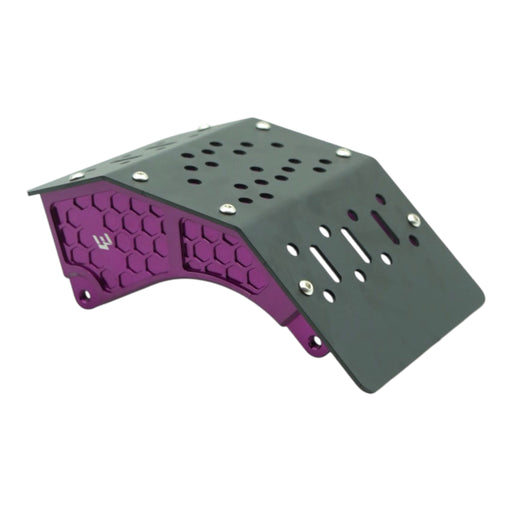 Bashguard in Lila – Rückseite & Befestigungspunkte