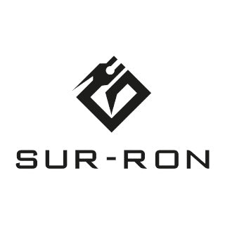 Surron Logo in Schwarz als Bannerbild für Elektromotorrad-Marke
