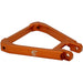Orange eloxierte Triangel – stabile Verbindung am Hinterbau
