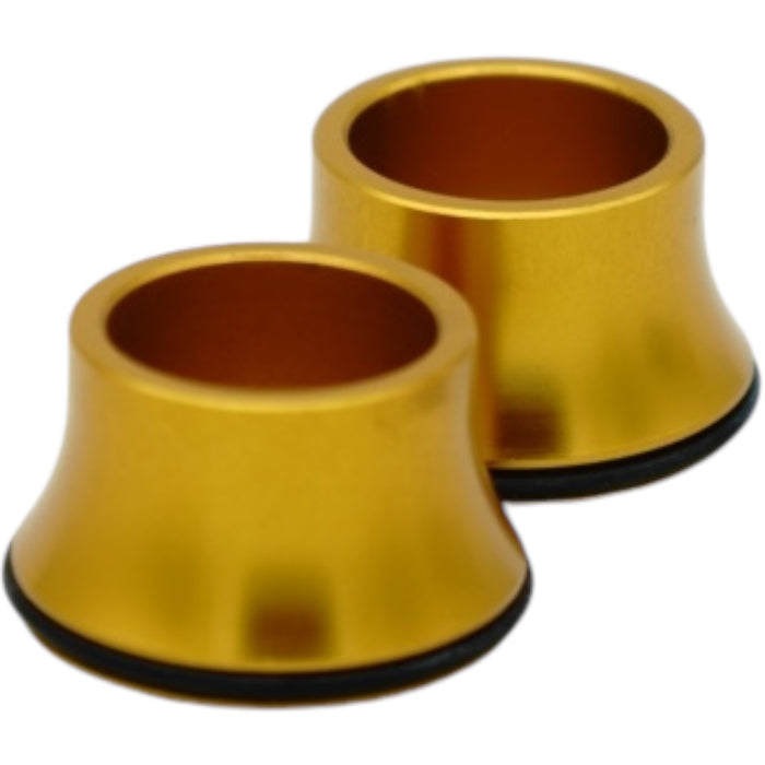 Goldene Distanzbuchsen für E-Ride Pro Vorderrad
