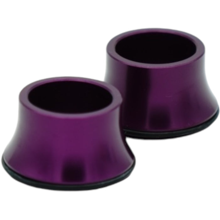 Eloxierte Vorderrad Spacer in lila für E-Ride Pro Gabelaufnahme
